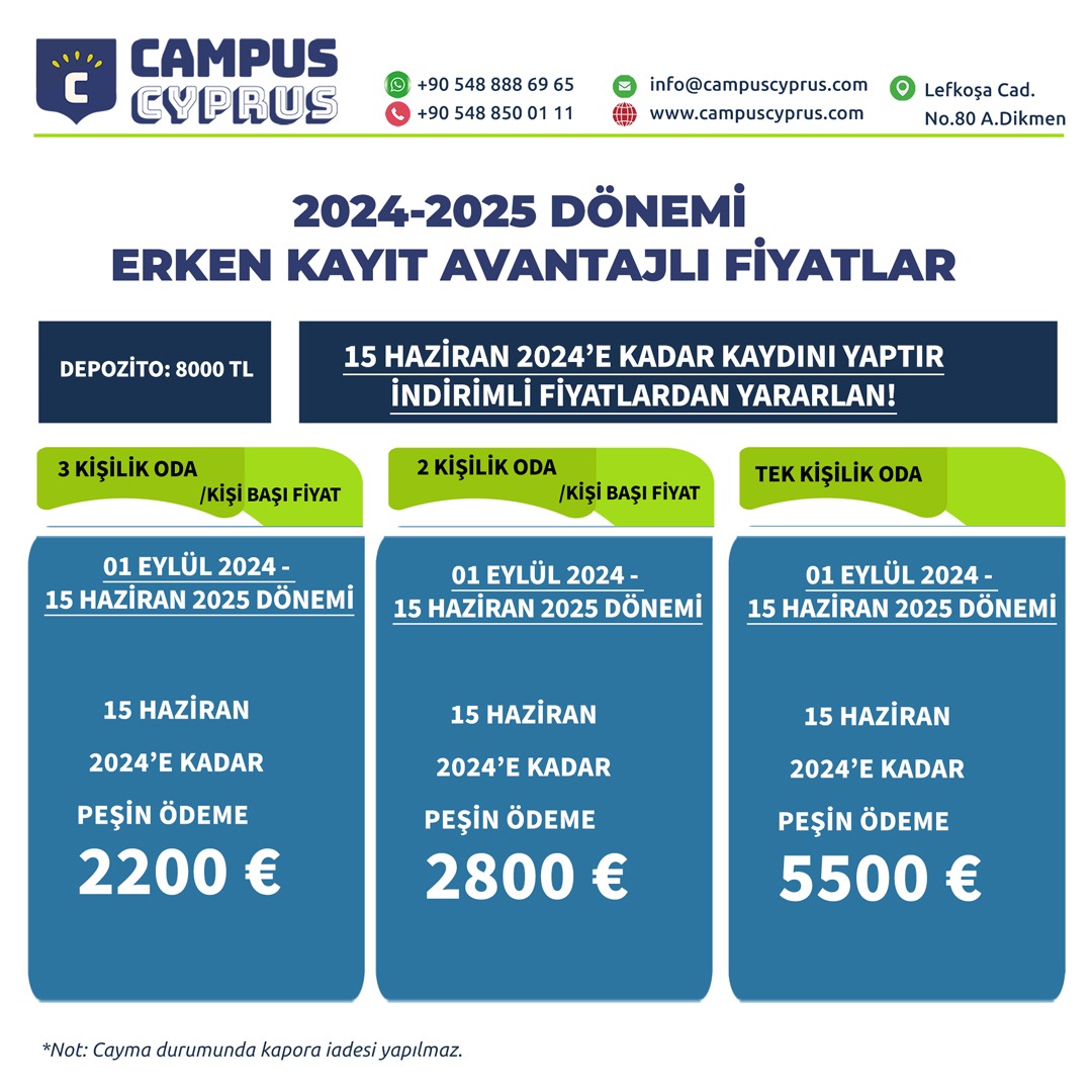 campus fiyatlar 2024